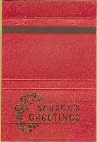 Matchbook Cover - Mahaska State Bank Oskaloosa IA Christmas 40 Strike