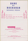 Matchbook Cover - Bank of Buchanan VA Christmas 40 Strike