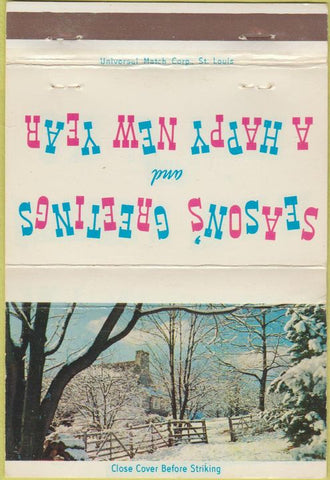 Matchbook Cover - United States Steel Pittsburgh PA Christmas 40 Strike