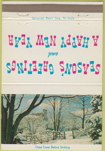 Matchbook Cover - Walt Mensch Match Dealer Garden Grove CA Christmas 40 Strike