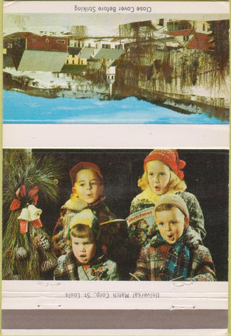 Matchbook Cover - Parsons Commercial Bank KS Christmas 40 Strike