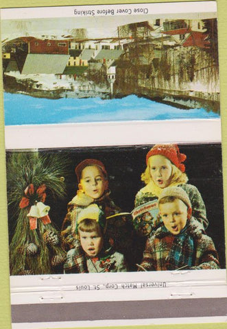 Matchbook Cover - Grange National Bank Hughesville PA Christmas 40 Strike