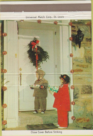 Matchbook Cover - Lancaster State Bank WI WEAR Christmas 40 Strike