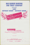Matchbook Cover - Bar Harbor Trust Co Lubec Christmas 40 Strike