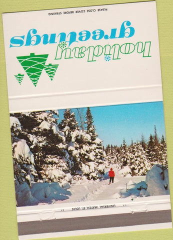 Matchbook Cover - Barre Trust Co Christmas 40 Strike