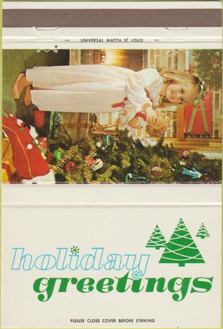 Matchbook Cover - Barre Trust Co Christmas 40 Strike