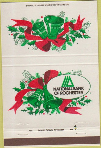 Matchbook Cover - National Bank Rochester NY 40 Strike