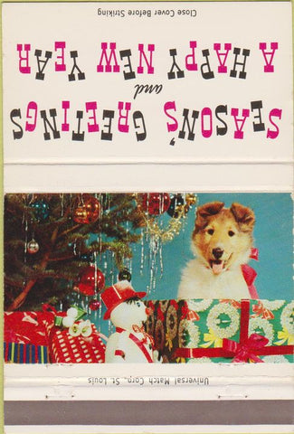 Matchbook Cover - Roseland Meats Sedalia Christmas 40 Strike