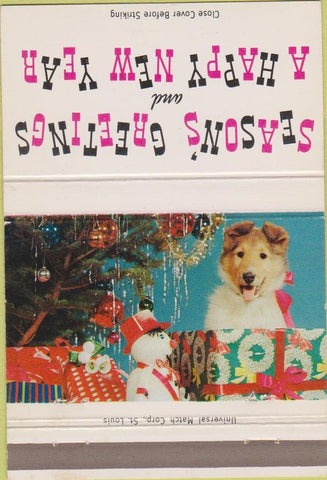 Matchbook Cover - Capitol Printing Ink Christmas Washington DC 40 Strike