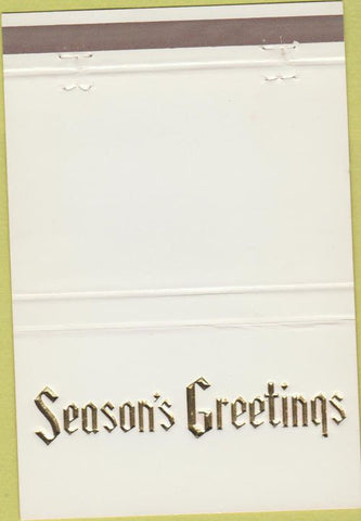 Matchbook Cover - Santa Fe Federal Savings Christmas 40 Strike
