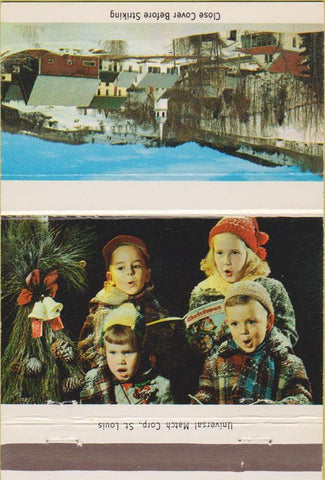 Matchbook Cover - Belmont Building Loan NC Christmas 40 Strike
