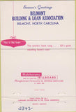 Matchbook Cover - Belmont Building Loan NC Christmas 40 Strike