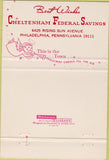 Matchbook Cover - Cheltenham Federal Savings Philadelphia PA 40 Strike