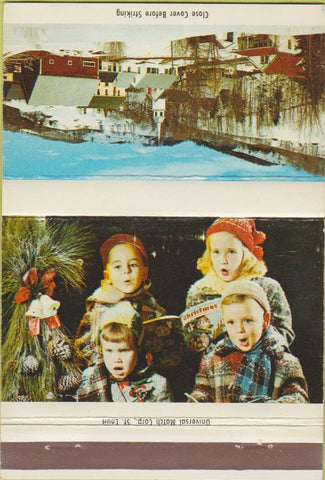 Matchbook Cover - United States Steel Pittsburgh PA Christmas 40 Strike