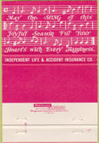Matchbook Cover - Independent Life Insurance Jacksonville FL Christmas 40 Strike