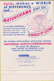 Matchbook Cover - Universal Match Corp Peter Kirkey Fort Lauderdale FL 40 Strike