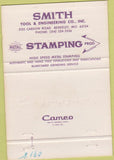 Matchbook Cover - Smith Tool Metal Stamping Berkeley MO 40 Strike