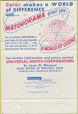 Matchbook Cover - Universal Match Corp Sandy Feder Cleveland OH WEAR 40 Strike