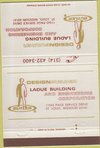 Matchbook Cover - Design Builder St Louis MO 40 Strike