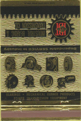 Matchbook Cover - Industrial Bearing Transmission Kansas City MO  40 Strike
