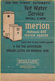 Matchbook Cover - Merion Water Heaters Plumbing Chicago IL 40 Strike