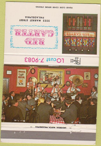 Matchbook Cover - Red Garter Philadelphia PA 40 Strike