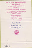 Matchbook Cover - FTD Flowers Brookline MA Garden City NY 40 Strike
