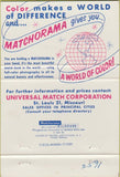 Matchbook Cover - Universal Match Corp Charles Hunt Indianapolis 40 Strike