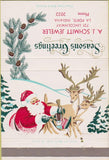 Matchbook Cover - AJ Schmitt Jeweler La Porte IN Christmas 40 Strike
