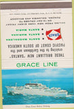 Matchbook Cover - Grace Line shipping Cruises South America 40 Strike
