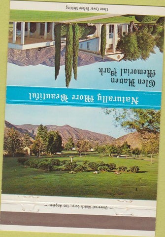 Matchbook Cover - Glen Haven Memorial Park Van Nuys CA 40 Strike