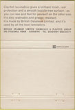 Matchbook Cover - Clarifoil Lamination Coventry British UK 40 Strike