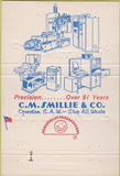 Matchbook Cover - CM Smillie  and  Co Ferndale MI 40 Strike