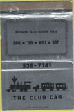 Matchbook Cover - The Club Car Hayward CA 40 Strike