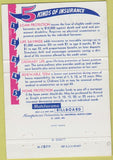Matchbook Cover - Filene House Madison WI Insurance 40 Strike