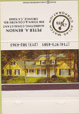 Matchbook Cover - Atlas Match Peter Benson Orange CA 40 Strike