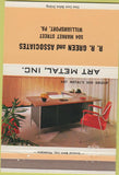 Matchbook Cover - Art Metal Office Furniture RR Green Williamsport PA 40 Strike