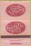 Matchbook Cover - Charley O's Restaurant Wauwatosa WI 40 Strike