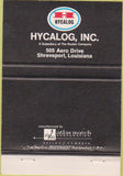 Matchbook Cover - Hycalog Inc Drill Bits Shreveport LA 40 Strike