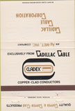 Matchbook Cover - Cadillac Cable Corp Bossier City LA 40 Strike