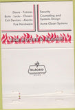 Matchbook Cover - MB Door Units metal St Louis MO 40 Strike