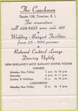 Matchbook Cover - The Coachman Tiverton RI restaurant 40 Strike