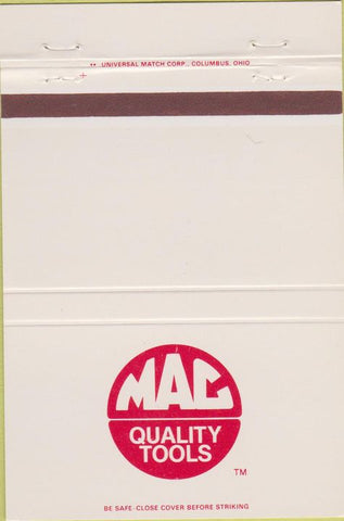 Matchbook Cover - MAC Tools David Smith Austell GA 40 Strike