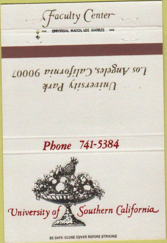Matchbook Cover - University of Southern California Los Angeles CA 40 Strike