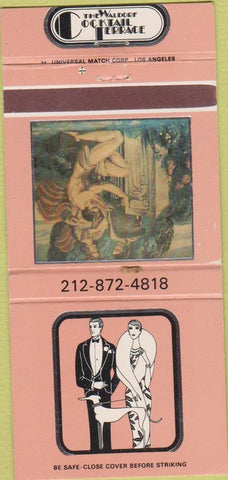 Matchbook Cover - Waldorf Astoria Cocktail Terrace New York City 30 Strike