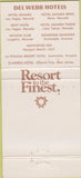 Matchbook Cover - The Claridge Hotel Casino Atlantic City NJ WEAR 30 Strike