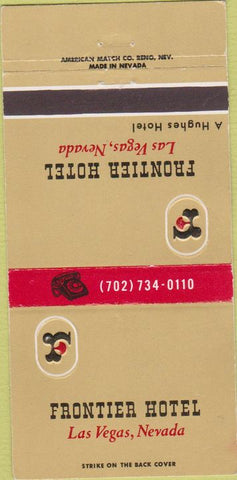Matchbook Cover - Frontier Hotel Las Vegas NV casino 30 Strike