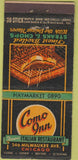 Matchbook Cover - Como Inn Chicago IL 30 Stick