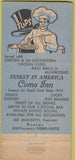 Matchbook Cover - Como Inn Chicago IL 30 Stick