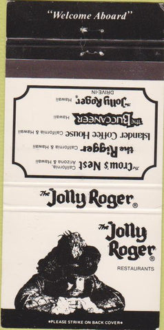 Matchbook Cover - Jolly Roger Restaurants CA HI 30 Strike